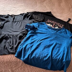 SHEIN 3- Short Sleeve Tops, super cute and fun great for casual or festival wear